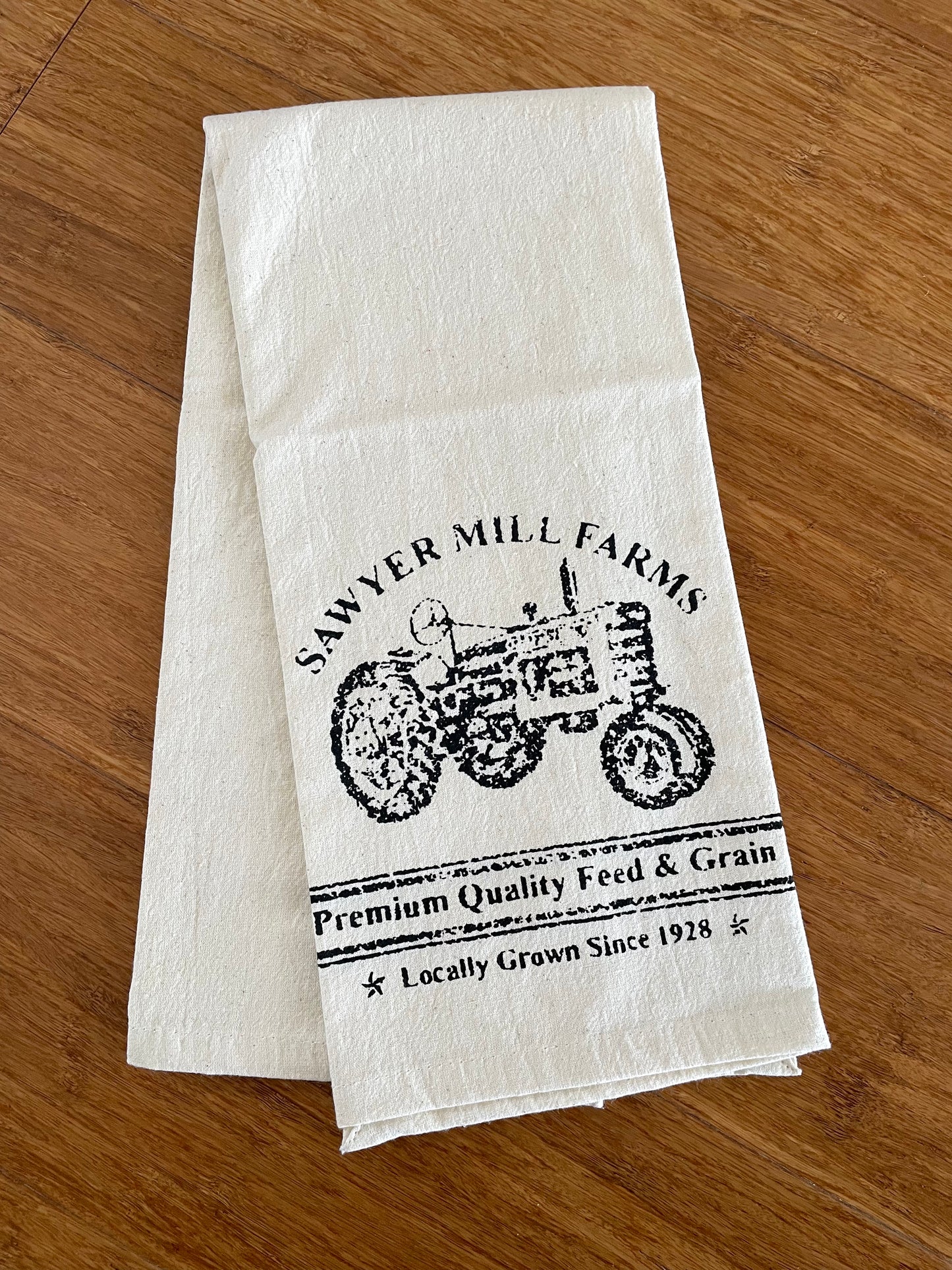 Tractor Tea Towel