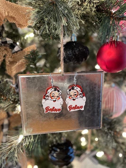 Santa Earrings