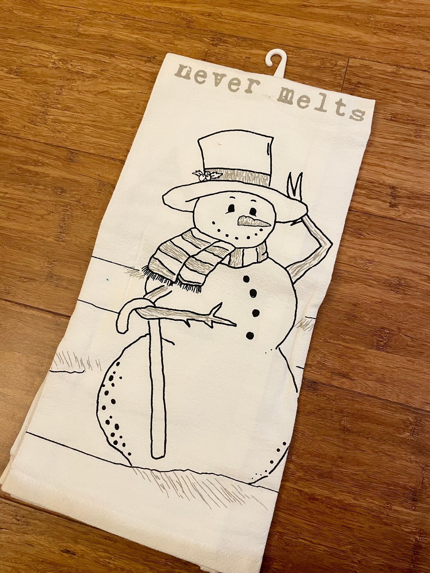 Snowman Tea Towel